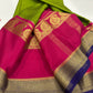 Pure mysore silk 120 grm 3 color combination saree