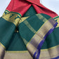 Pure mysore silk 120 grm 3 color combination saree