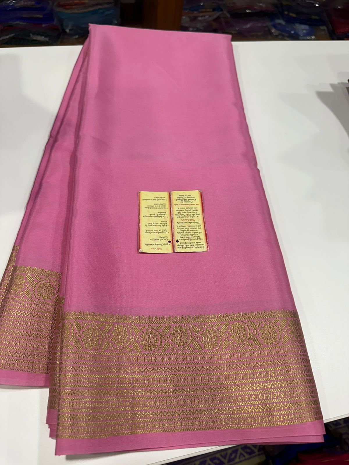 Pure mysore silk 100 grm thickness saree