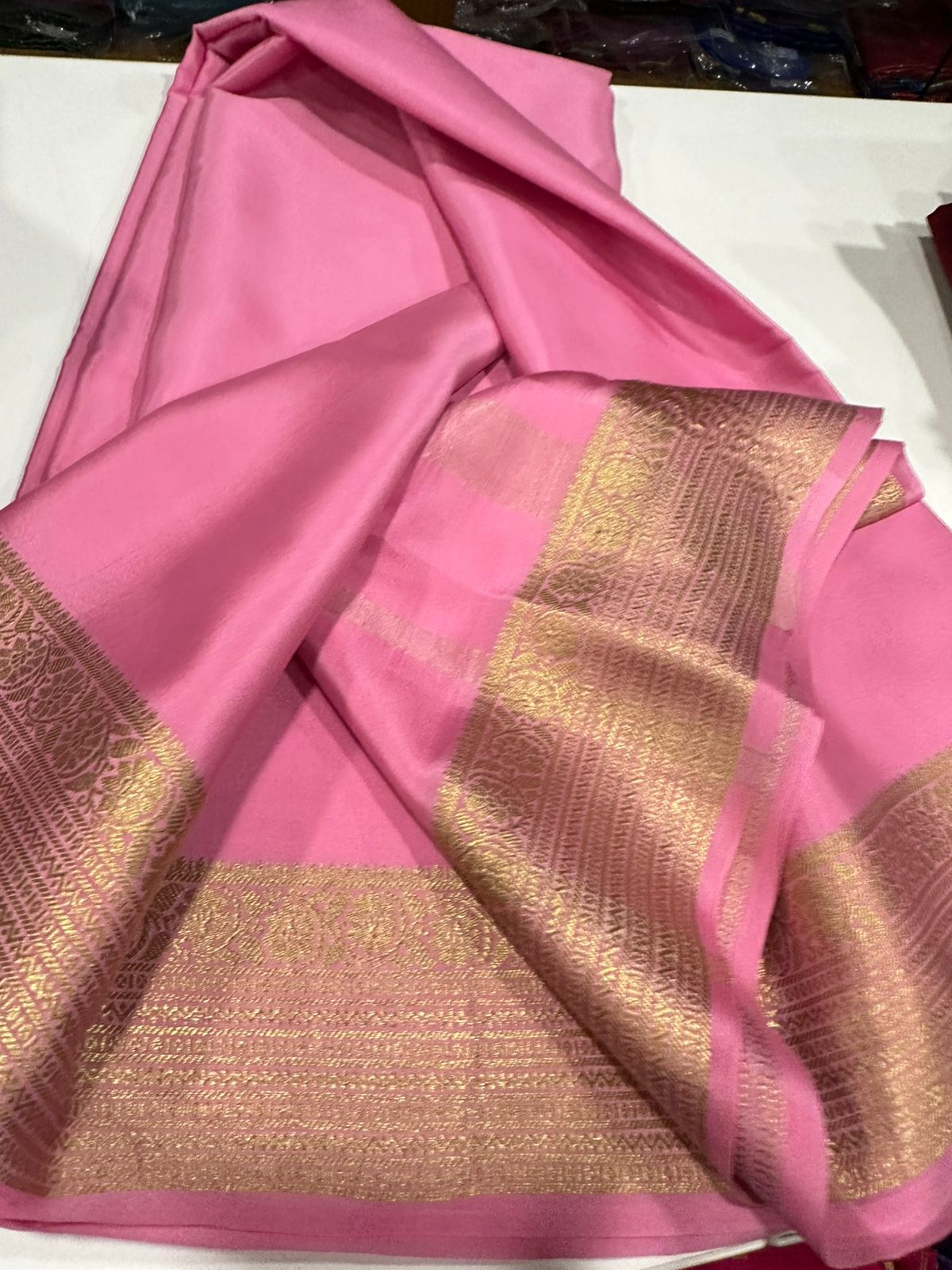 Pure mysore silk 100 grm thickness saree