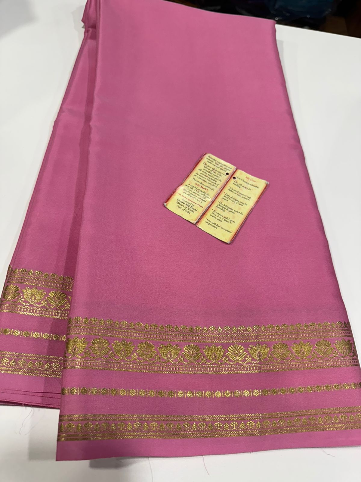 Pure mysore silk 100 grm thickness saree