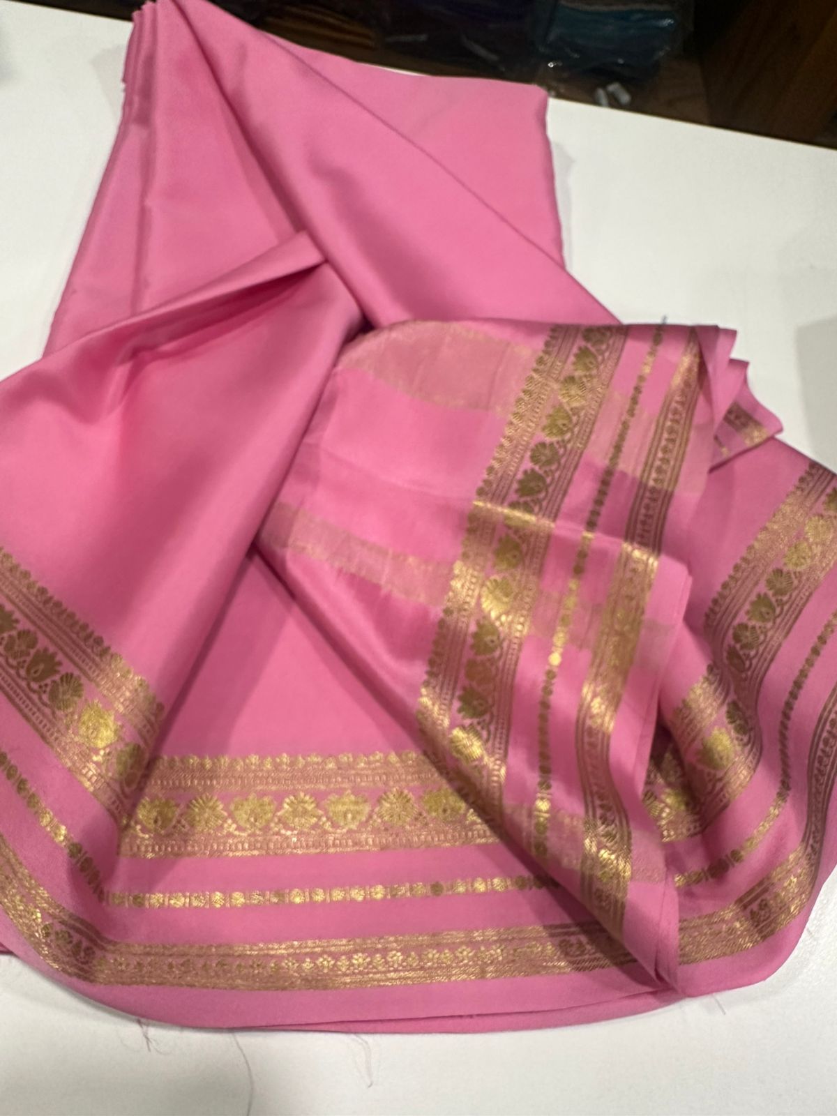 Pure mysore silk 100 grm thickness saree