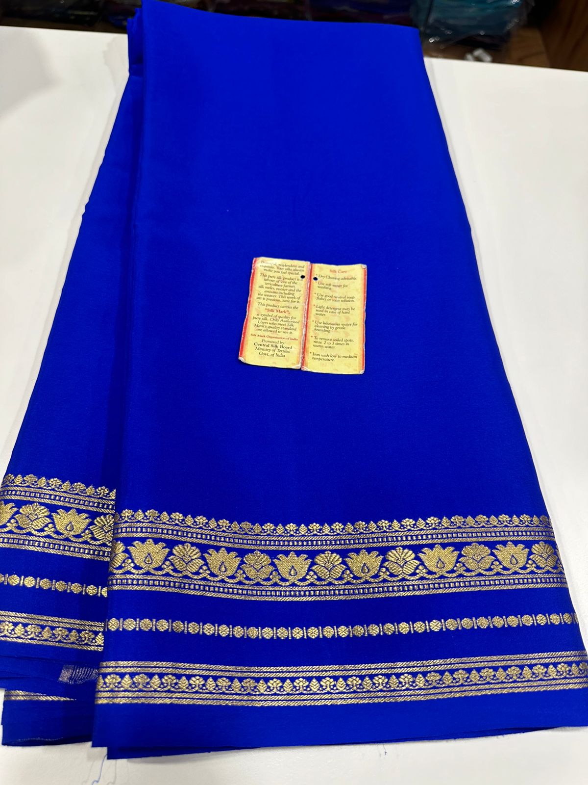 Pure mysore silk 100 grm thickness saree