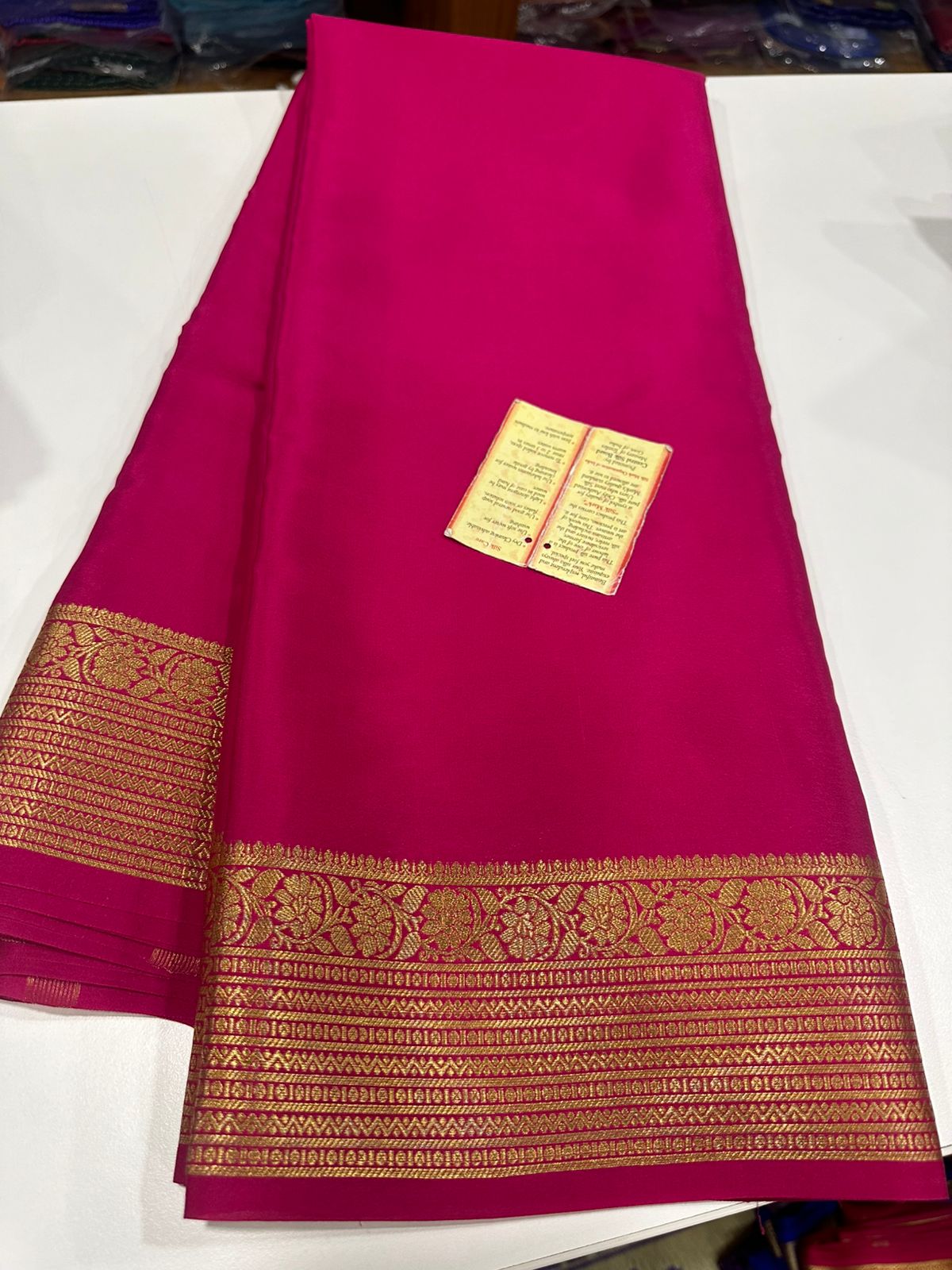 Pure mysore silk 100 grm thickness saree