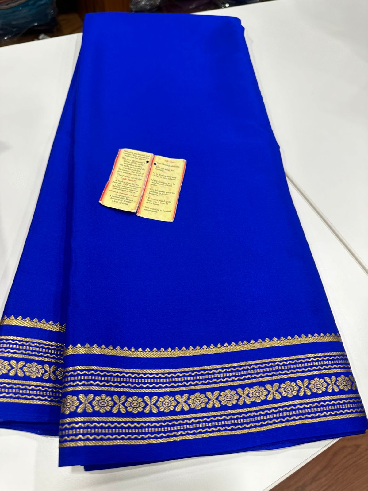 Pure mysore silk 100 grm thickness saree