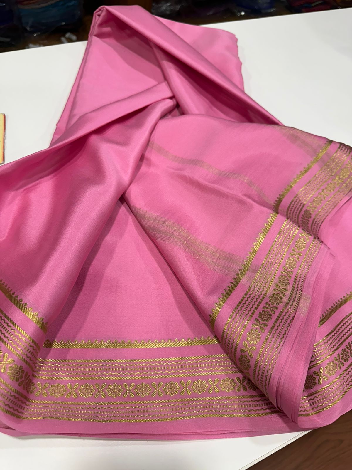 Pure mysore silk 100 grm thickness saree