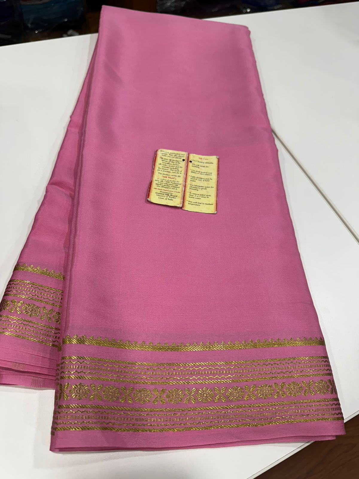 Pure mysore silk 100 grm thickness saree