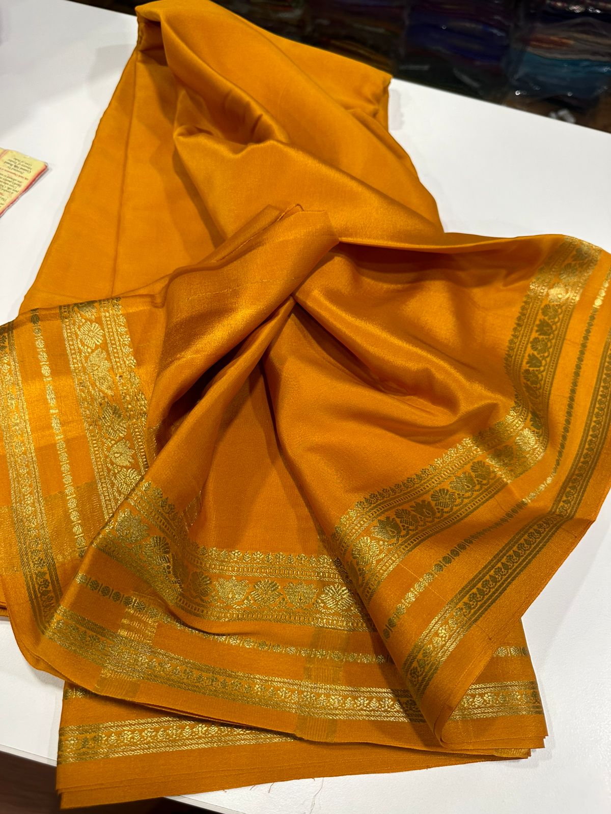 Pure mysore silk 100 grm thickness saree