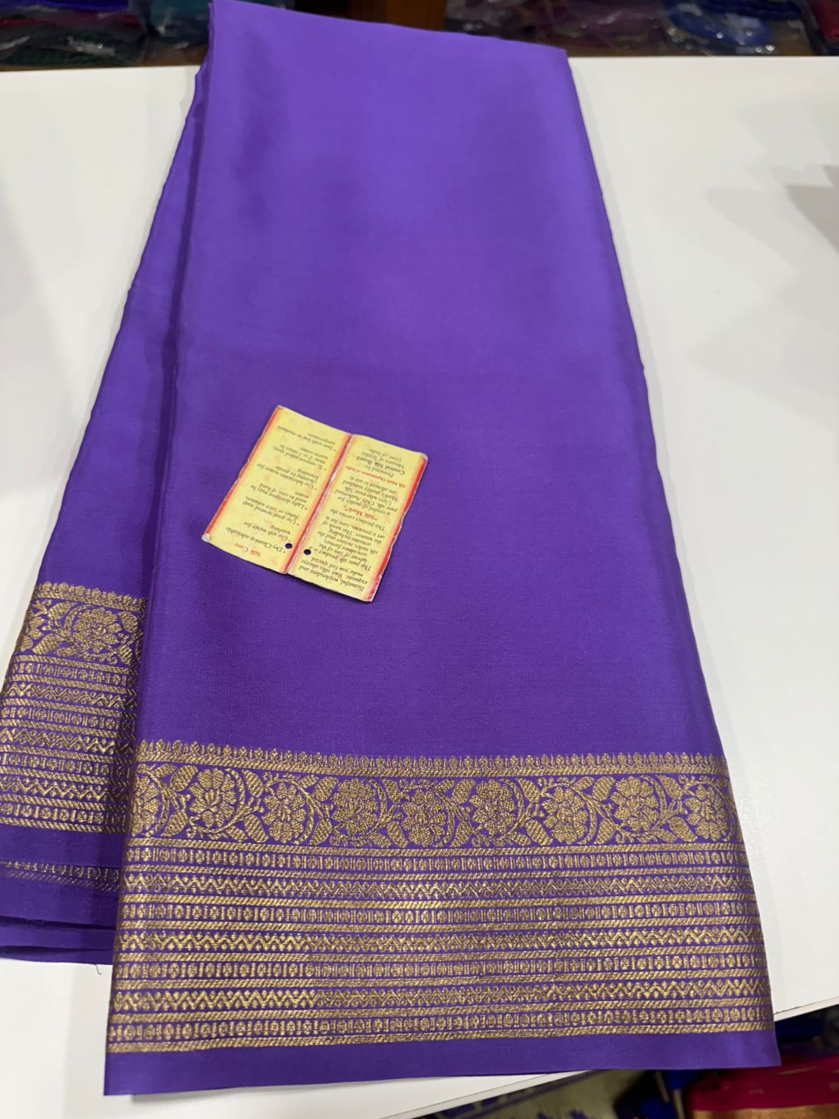 Pure mysore silk 100 grm thickness saree