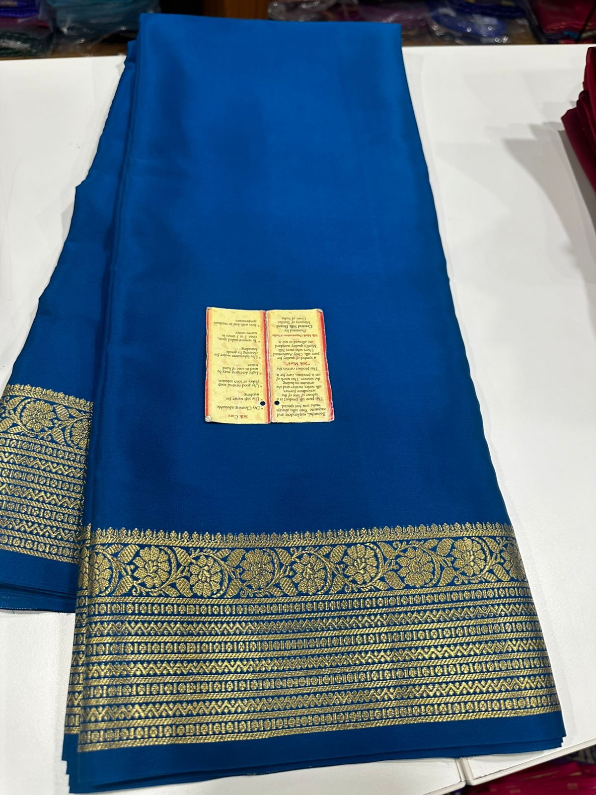 Pure mysore silk 100 grm thickness saree