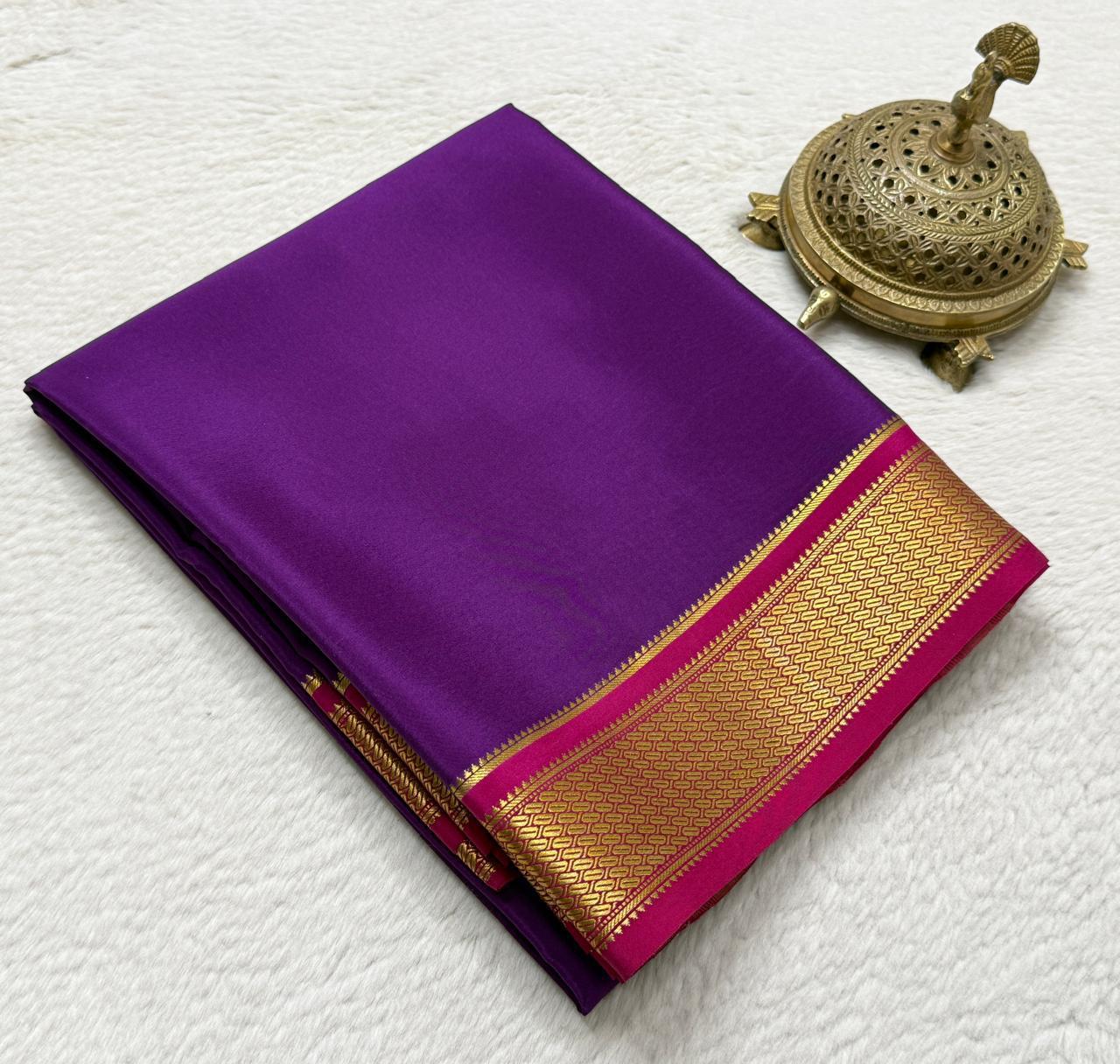 Pure mysore silk 120 count saree
