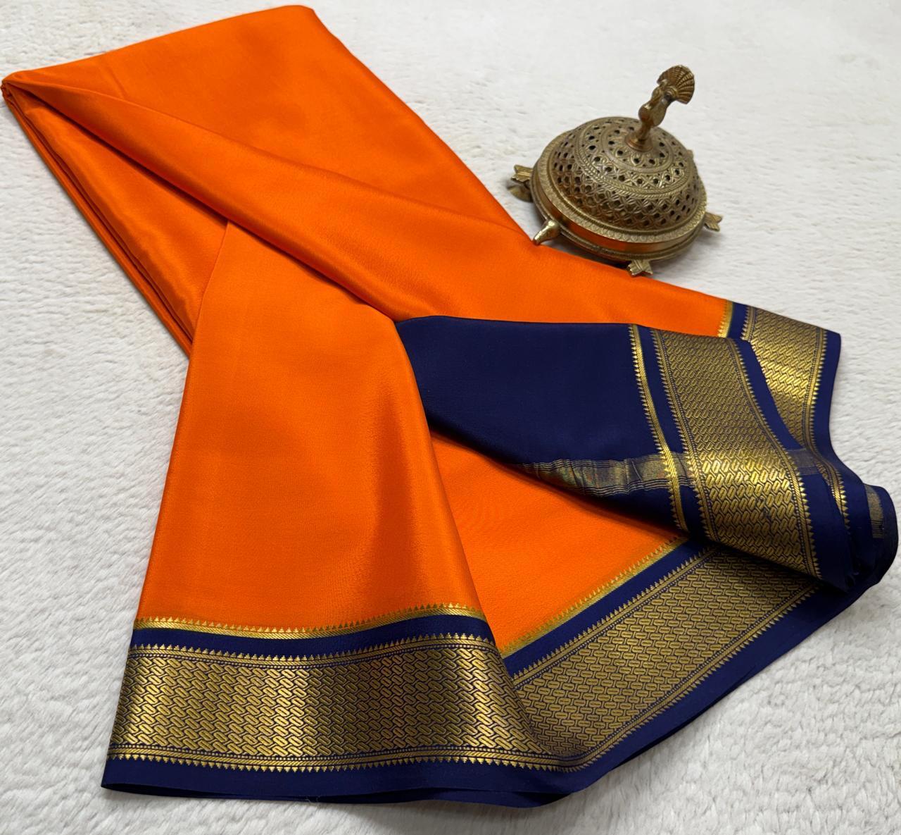 Pure mysore silk 120 count saree