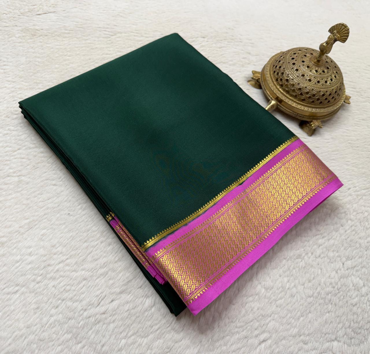 Pure mysore silk 120 count saree