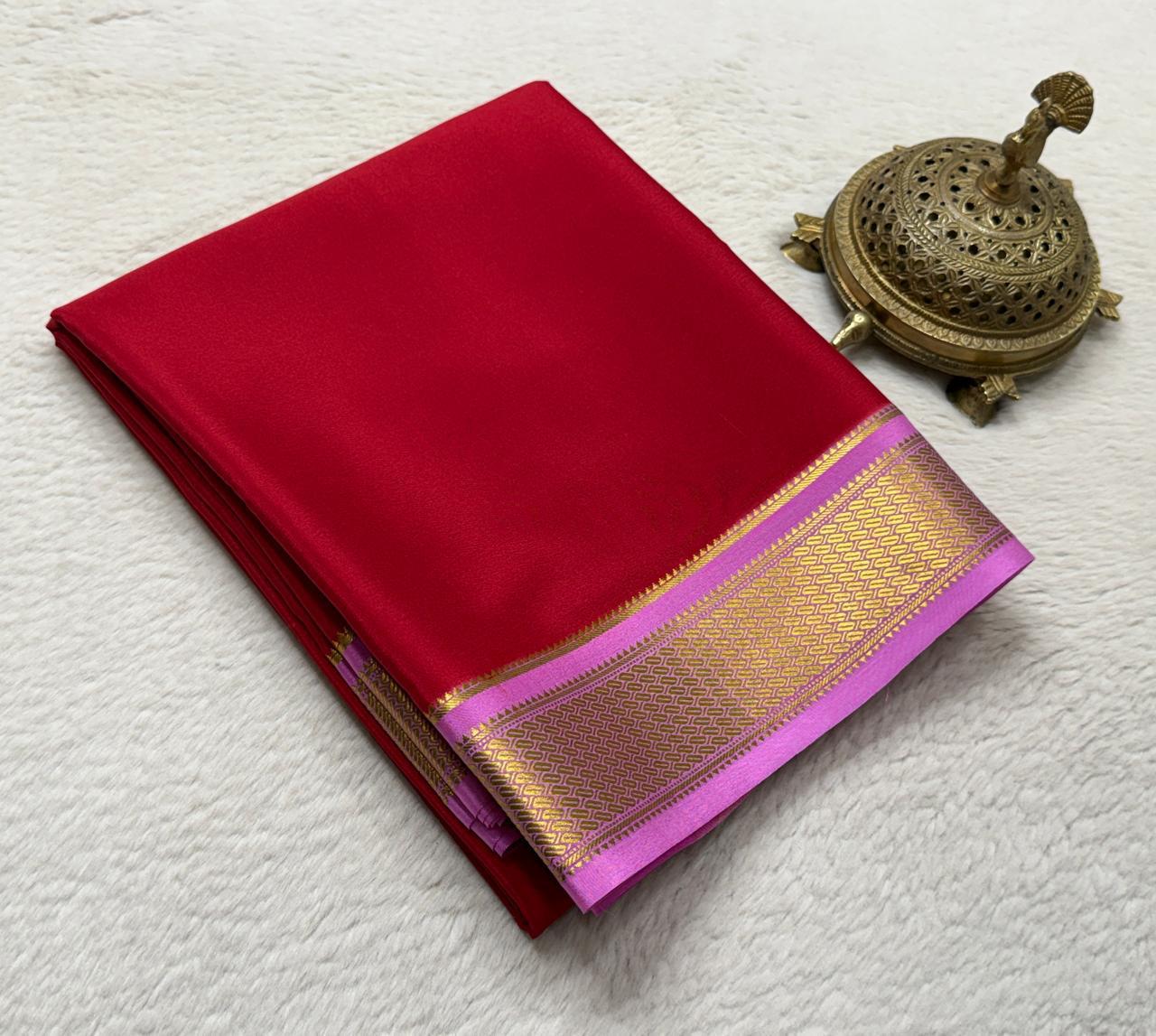 Pure mysore silk 120 count saree