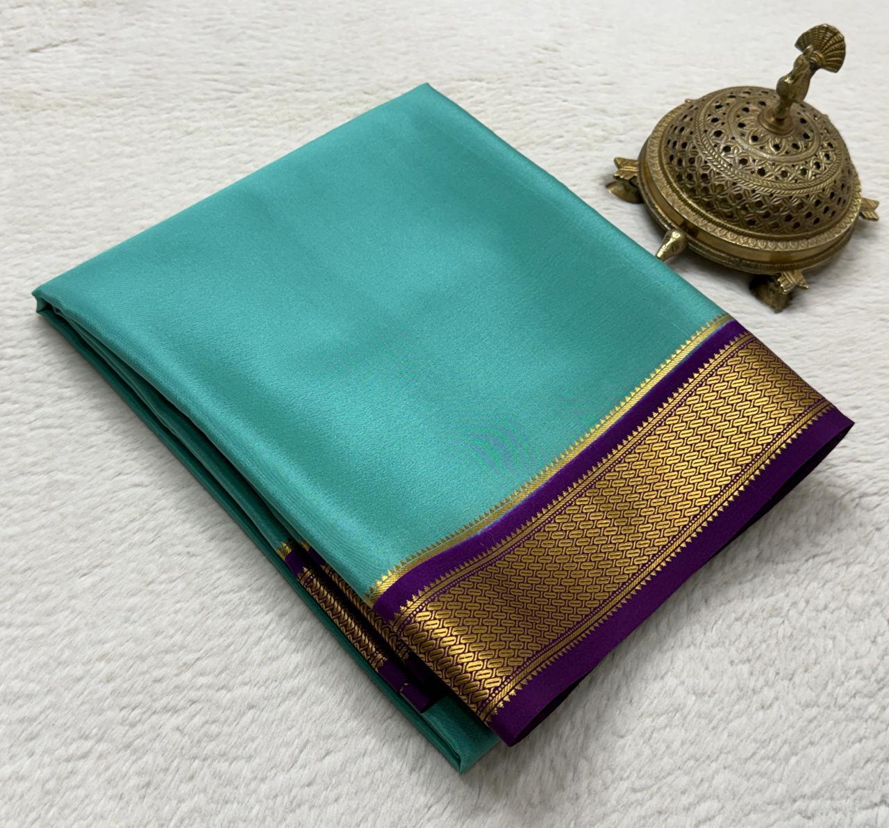 Pure mysore silk 120 count saree