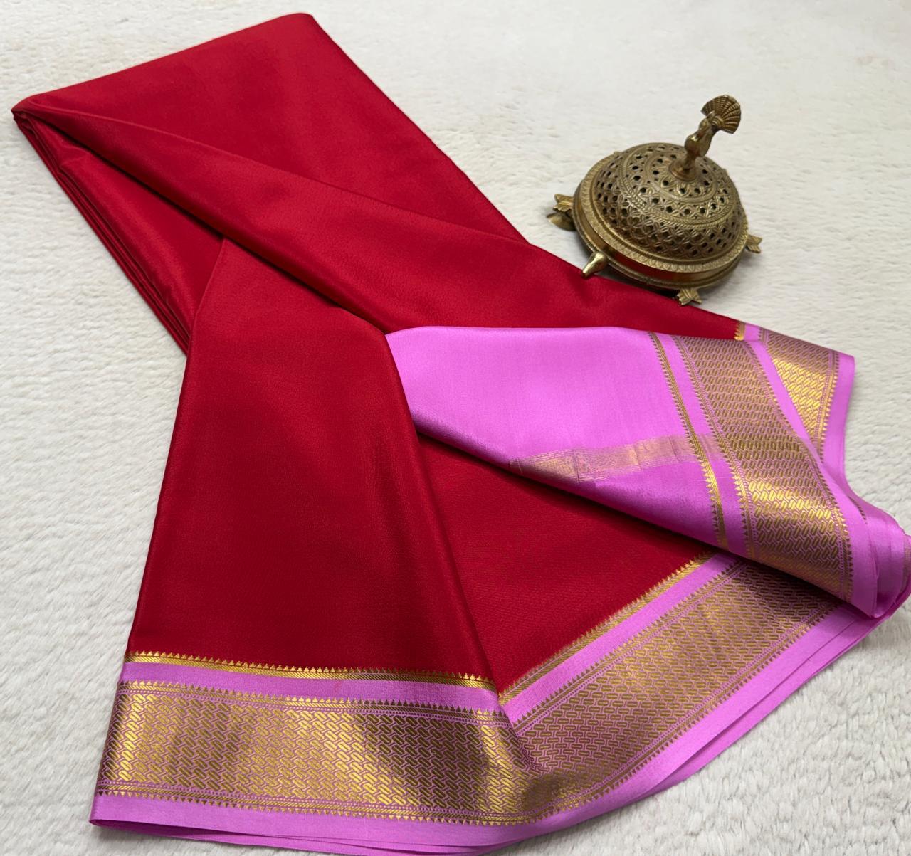 Pure mysore silk 120 count saree