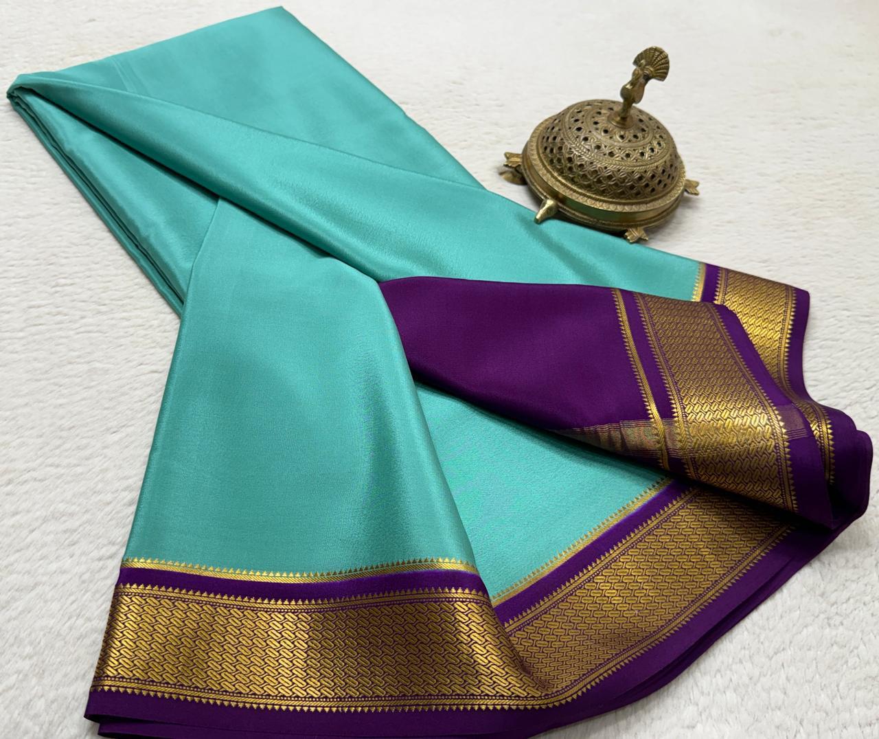 Pure mysore silk 120 count saree
