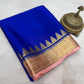 Pure mysore silk 100 gram thickness peacock border saree