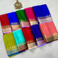 Pure mysore silk 100 gram thickness peacock border saree