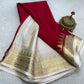 Pure mysore silk 100 gram thickness peacock border saree