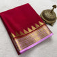 Pure mysore silk 100 gram thickness peacock border saree