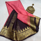 Pure mysore silk 100 gram thickness peacock border saree