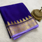 Pure mysore silk 100 gram thickness peacock border saree