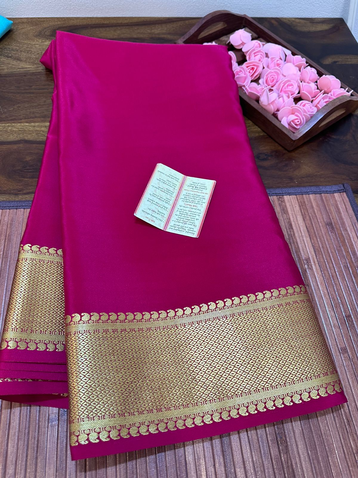 Pure mysore silk 120 gram thickness saree