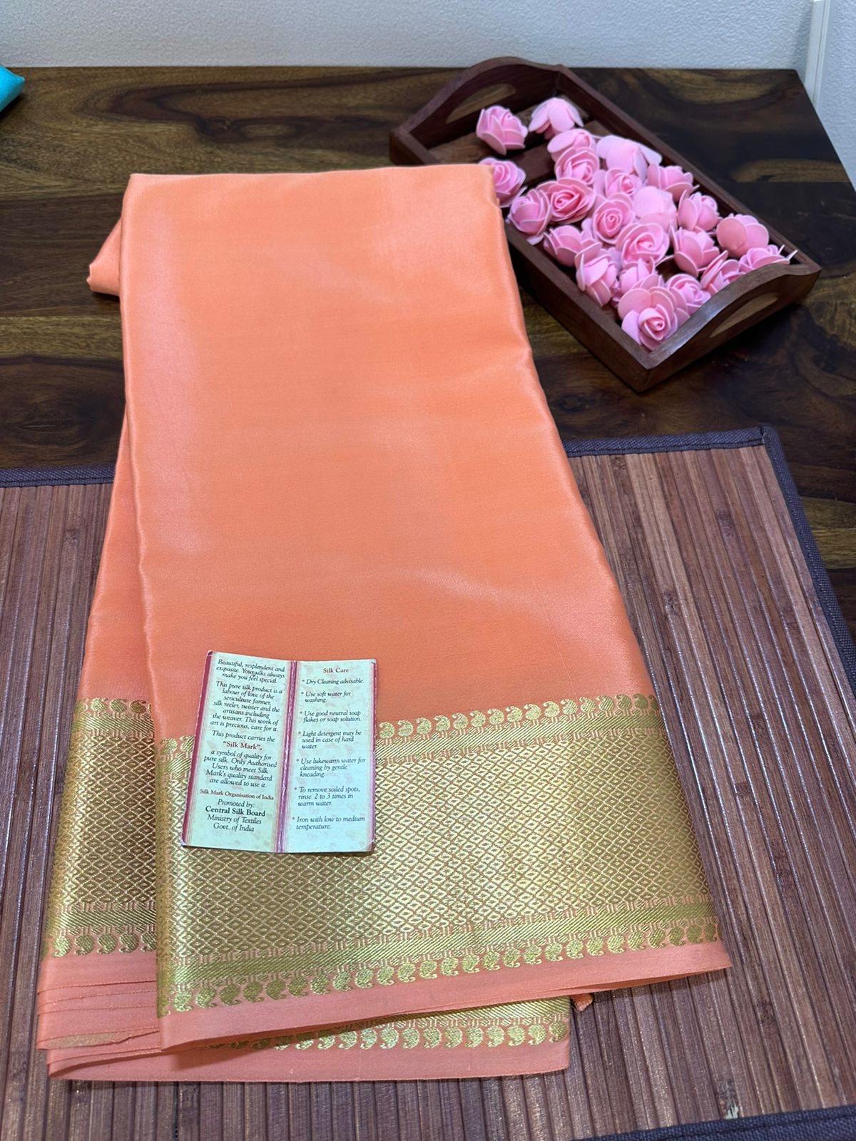 Pure mysore silk 120 gram thickness saree