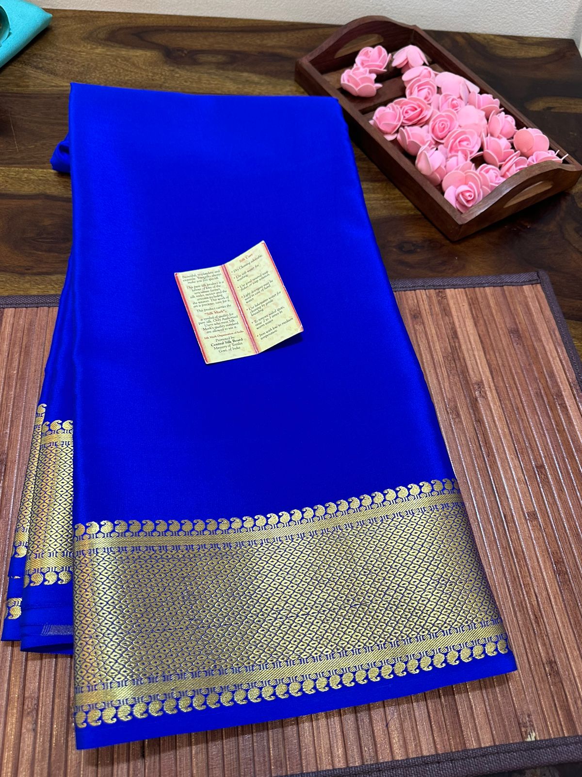 Pure mysore silk 120 gram thickness saree