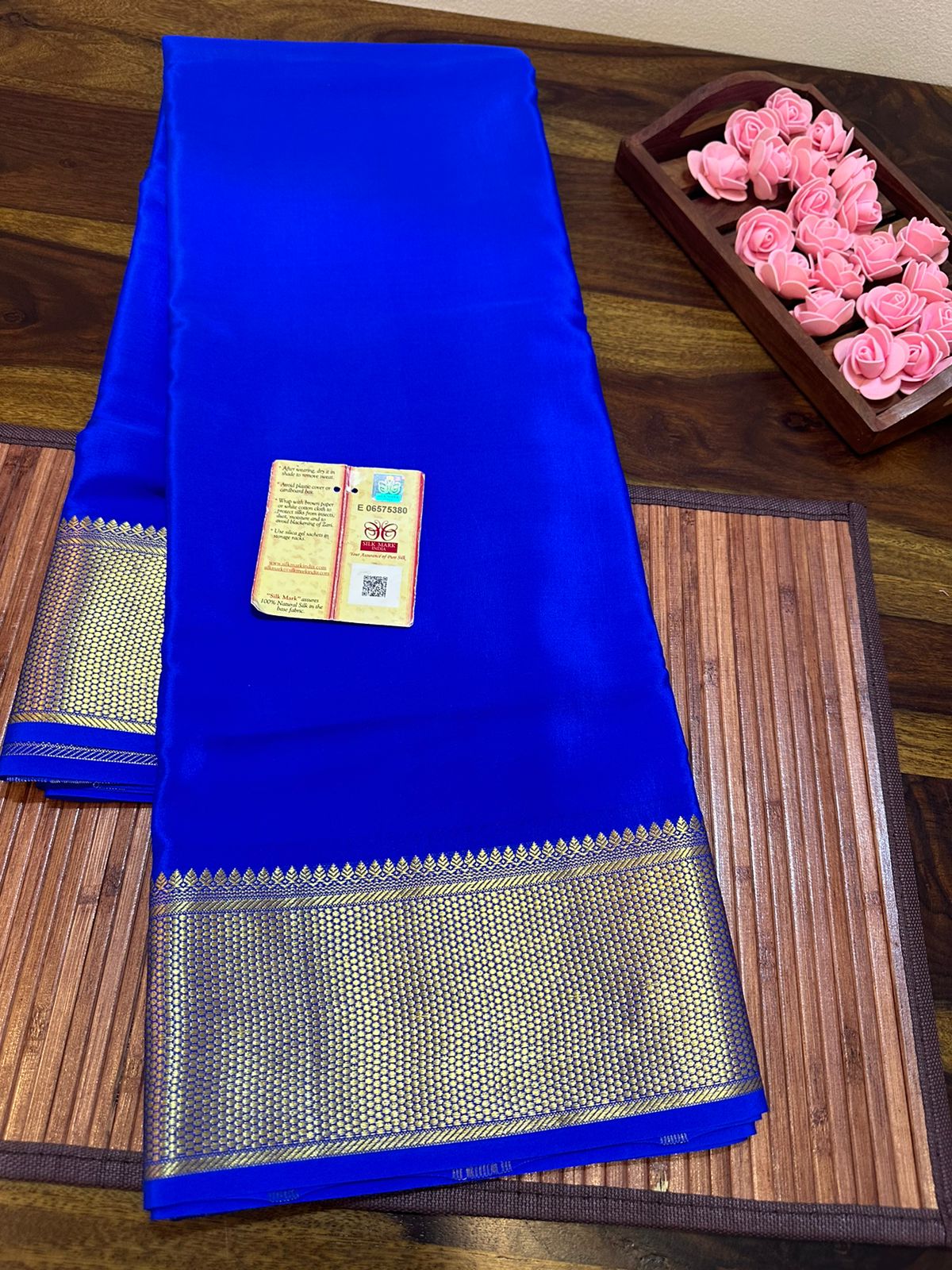 Pure mysore silk 120 gram thickness saree