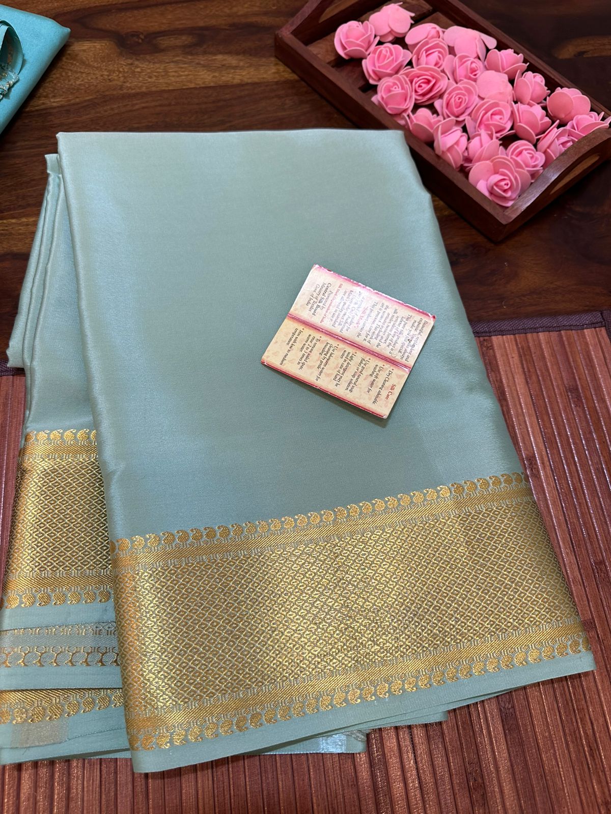 Pure mysore silk 120 gram thickness saree