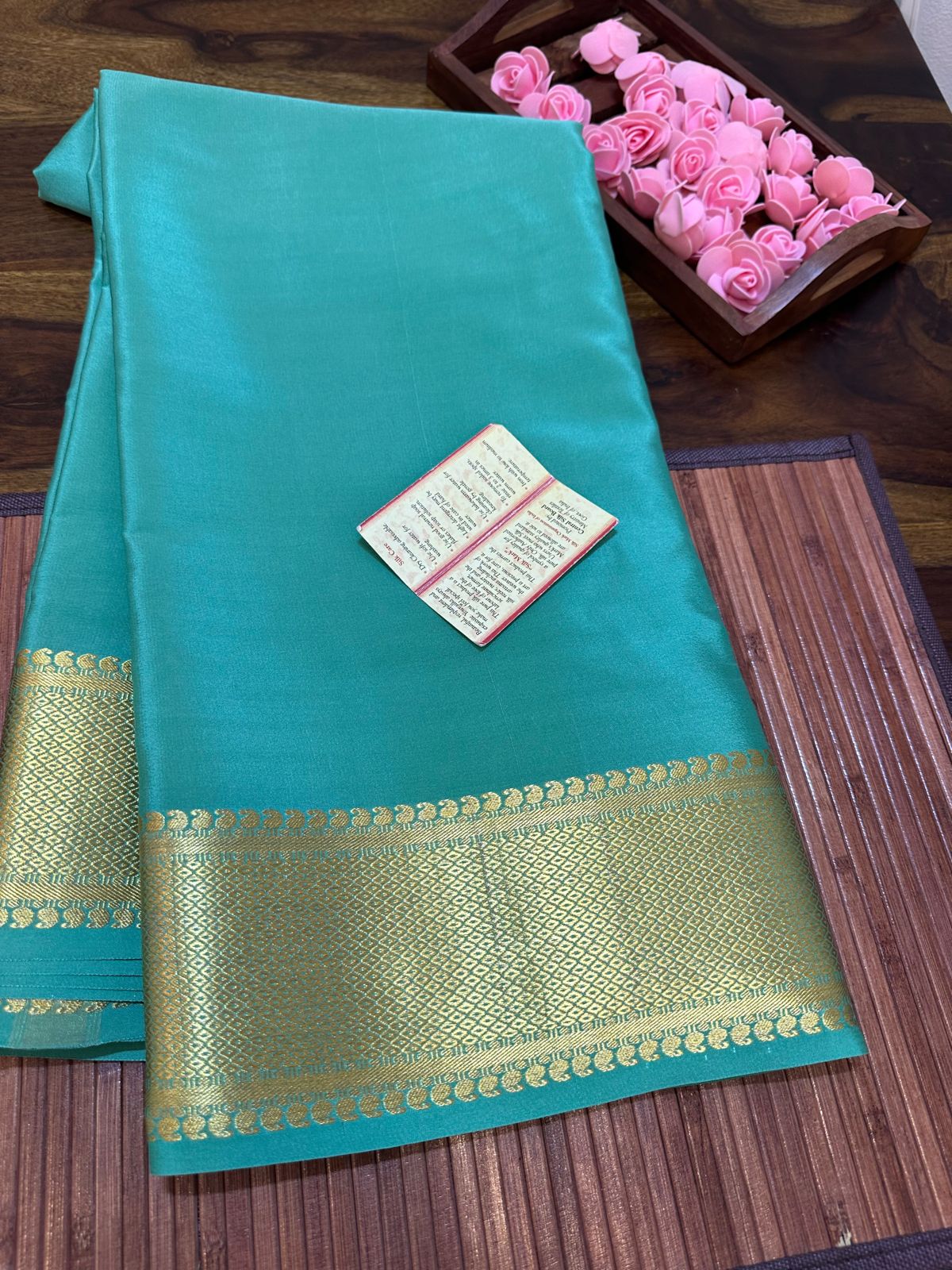 Pure mysore silk 120 gram thickness saree