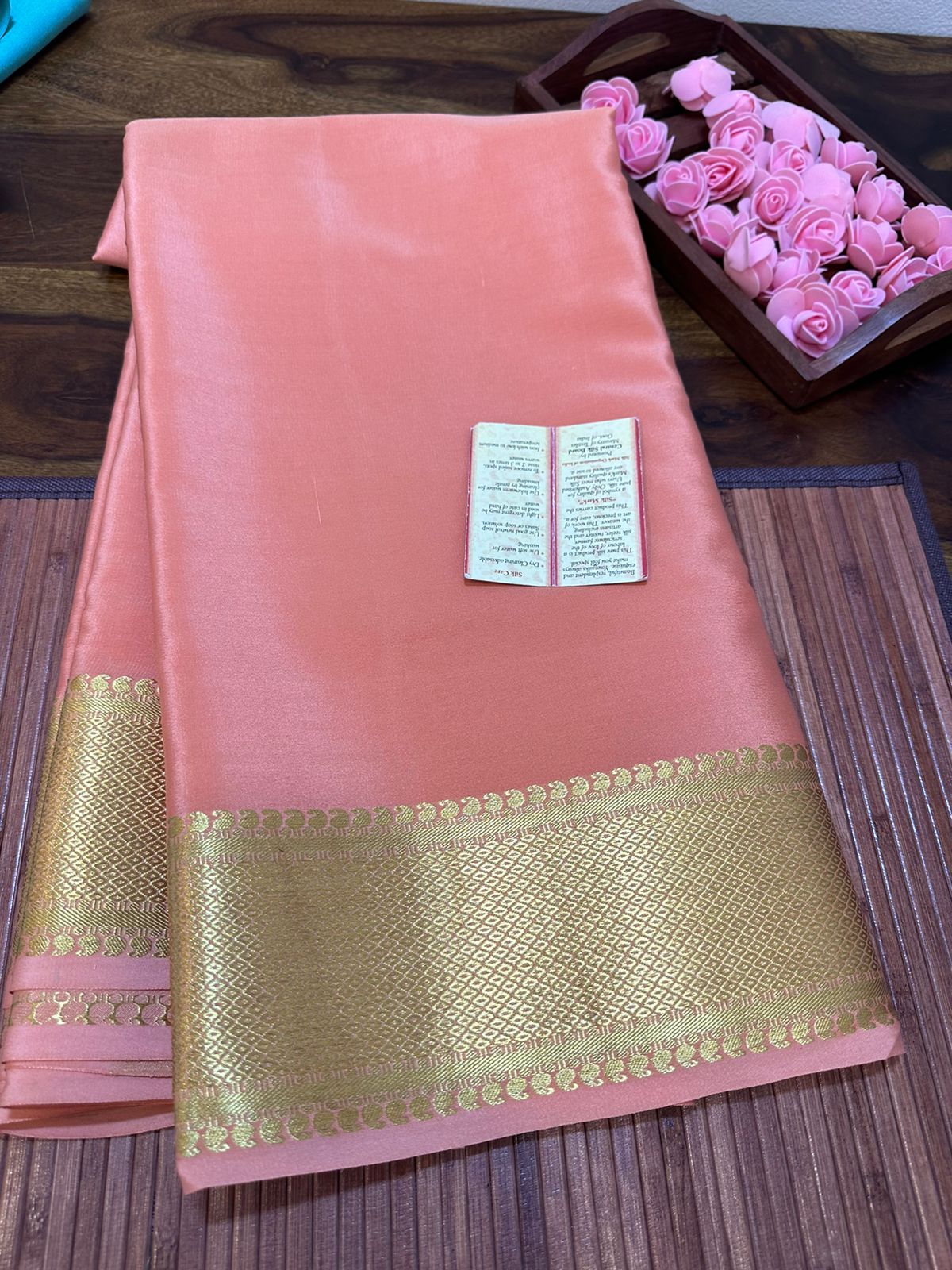 Pure mysore silk 120 gram thickness saree