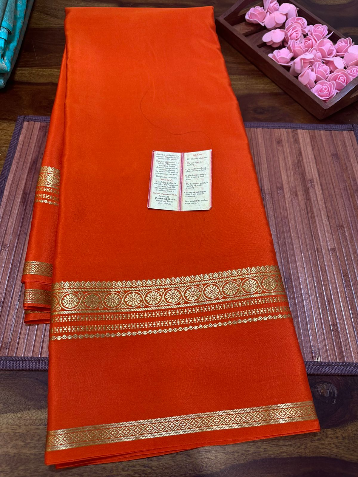 Pure mysore silk 120 gram thickness saree