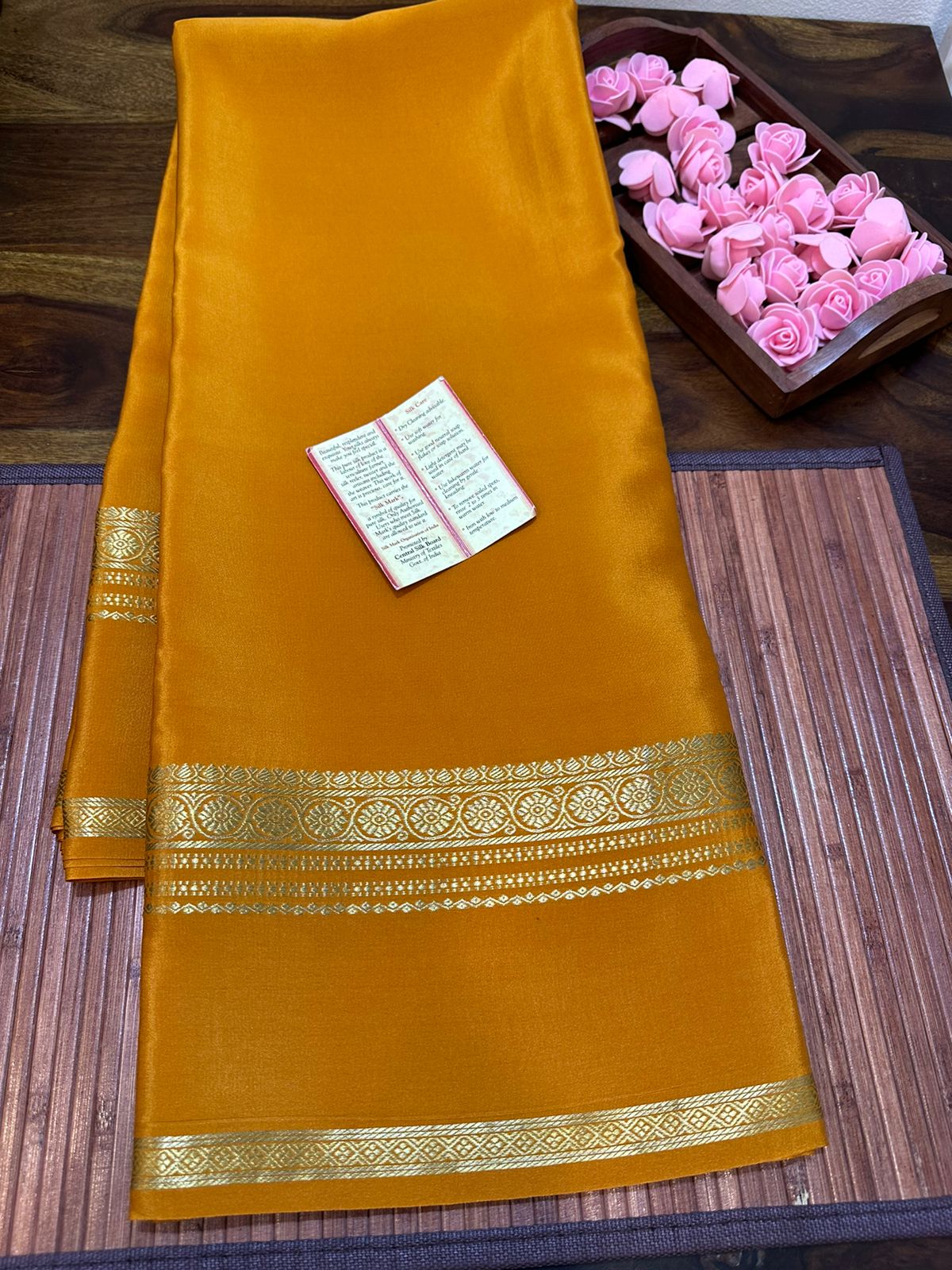 Pure mysore silk 120 gram thickness saree