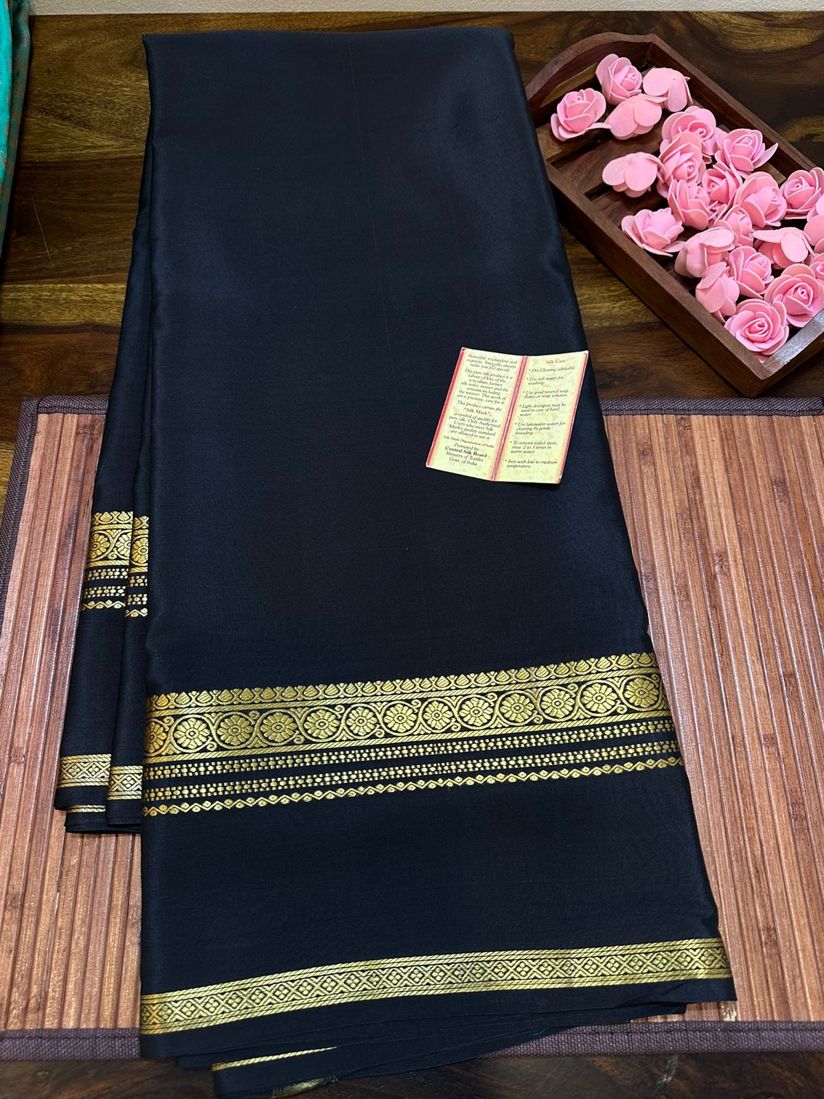 Pure mysore silk 120 gram thickness saree