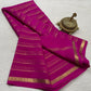 Pure mysore silk 120 gram zari lined saree