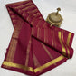 Pure mysore silk 120 gram zari lined saree