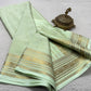 Pure mysore silk checked with butta work 120 grm thickness saree