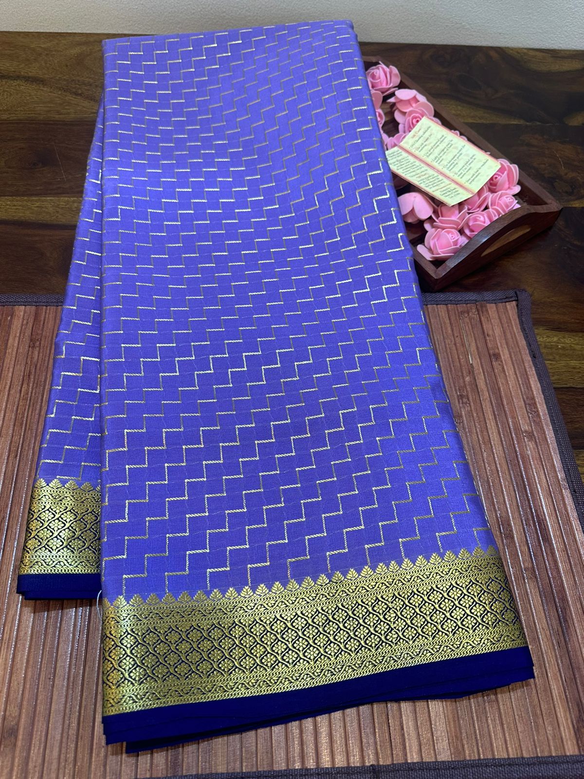 Pure mysore silk 120 grm thickness saree