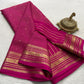 Pure mysore silk checked with butta work 120 grm thickness saree