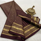 Pure mysore silk checked with butta work 120 grm thickness saree