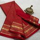 Pure mysore silk checked with butta work 120 grm thickness saree
