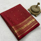 Pure mysore silk checked with butta work 120 grm thickness saree