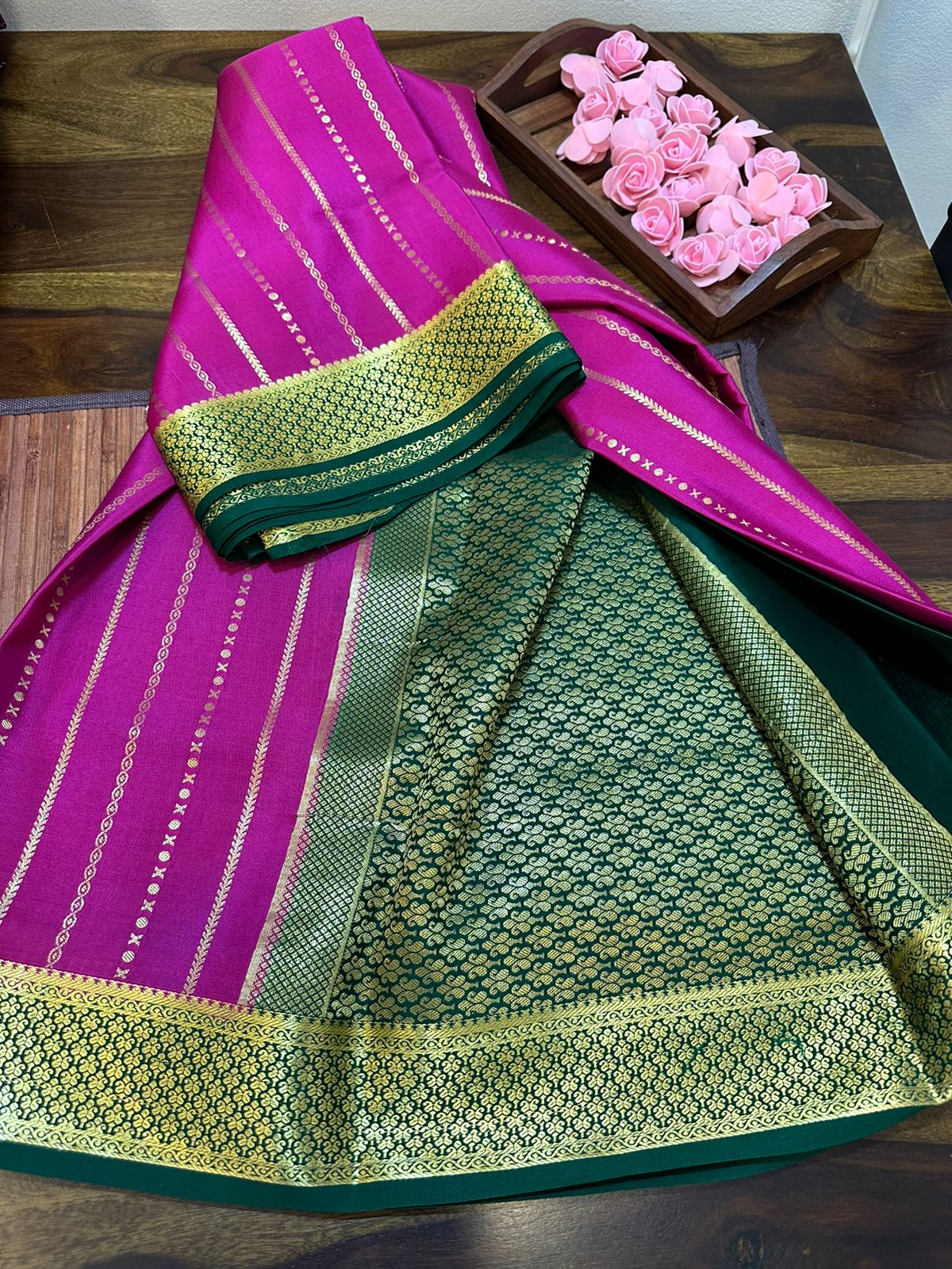 Mysore Silk Rich Pallu Saree Women's Tranding Soft Silk Saree With Blouse  Piece Saree for Women - Etsy