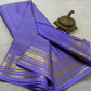 Pure mysore silk checked with butta work 120 grm thickness saree