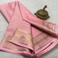 Pure mysore silk checked with butta work 120 grm thickness saree