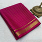 Pure mysore silk checked 120 grm thickness saree