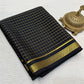 Pure mysore silk checked 120 grm thickness saree